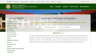 
                            12. University Admission & Registrar | Mariano Marcos State University