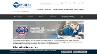 
                            12. University Alliance - Cypress Semiconductor