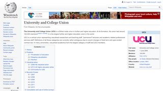 
                            8. University and College Union - Wikipedia