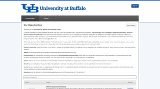 
                            11. University at Buffalo Scholarships: Our Opportunities