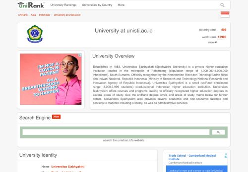 
                            9. University at unisti.ac.id | Ranking & Review - uniRank