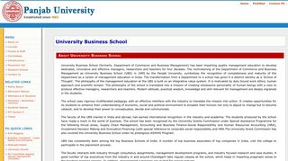 
                            3. University Business School Panjab University Chandigarh India