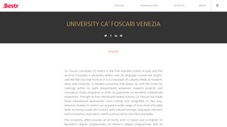 
                            11. University Ca' Foscari Venezia | Bestr