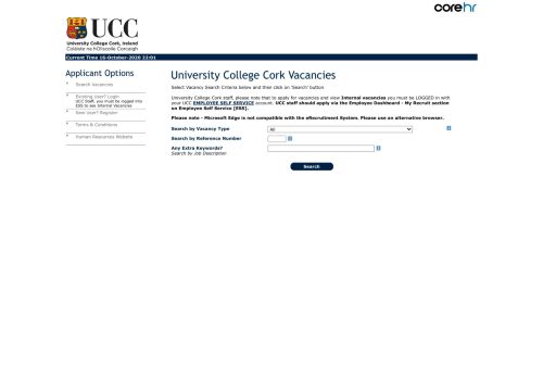 
                            5. University College Cork Vacancies - UCC