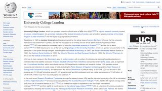 
                            12. University College London - Wikipedia