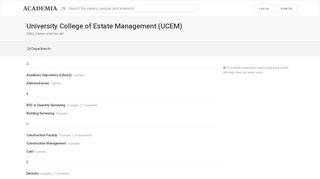 
                            1. University College of Estate Management: UCEM