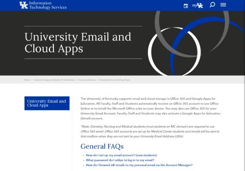 
                            9. University Email and Cloud Apps | Information Technology Services