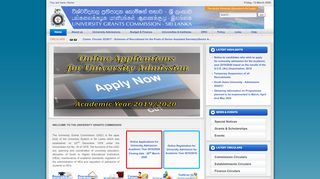 
                            1. University Grants Commission - Sri Lanka
