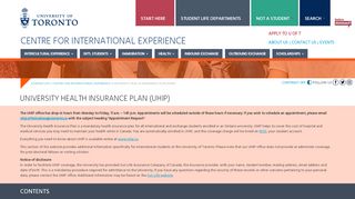 
                            10. University Health Insurance Plan (UHIP) | Student Life