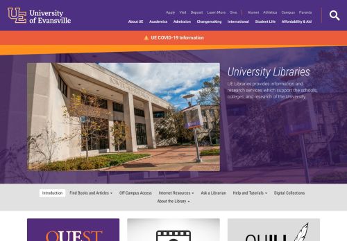 
                            9. University Libraries - University of Evansville