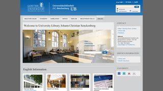 
                            1. University Library Johann Christian Senckenberg - UB Frankfurt