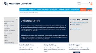 
                            3. University Library - Support - Maastricht University