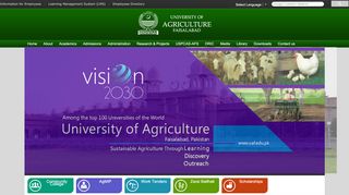 
                            2. University of Agriculture Faisalabad (UAF)
