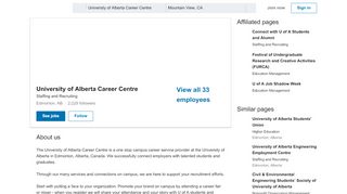 
                            7. University of Alberta Career Centre | LinkedIn