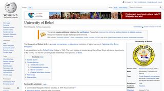 
                            12. University of Bohol - Wikipedia