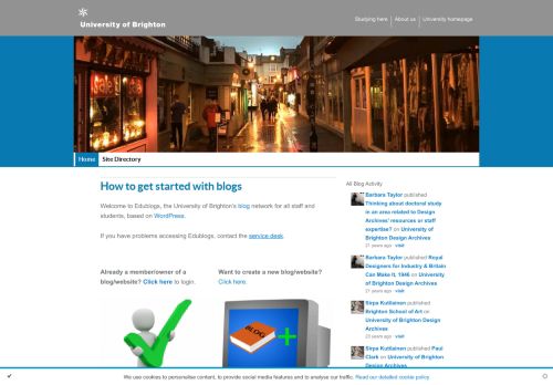 
                            5. University of Brighton: How to get started with blogs