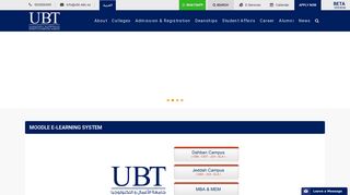 
                            8. University of Business and Technology > Moodle - Ubt