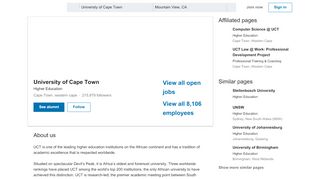 
                            12. University of Cape Town | LinkedIn