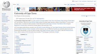 
                            10. University of Cape Town - Wikipedia