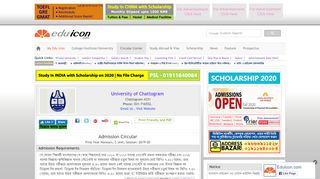 
                            11. University of Chittagong (CU) 1st year Honors ... - EduIcon.com