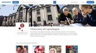 
                            13. University of Copenhagen Online Courses | Coursera