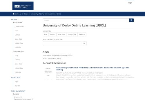 
                            10. University of Derby Online Learning (UDOL) - udora - Open ...