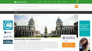 
                            8. University of Greenwich - Find A Masters
