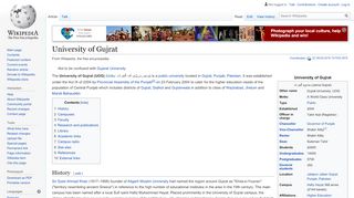 
                            11. University of Gujrat - Wikipedia