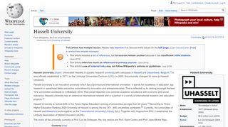 
                            5. University of Hasselt - Wikipedia
