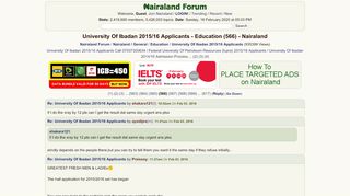 
                            10. University Of Ibadan 2015/16 Applicants - Education (566 ...