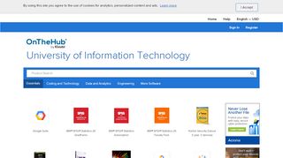 
                            8. University of Information Technology | Academic Software Discounts