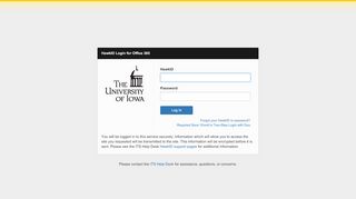 
                            5. University of Iowa HawkID Login for Office 365