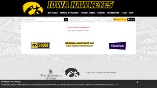 
                            10. University of Iowa | Online Ticket Office | My Account