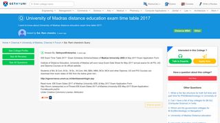 
                            10. University of Madras distance education exam time table 2017 ...