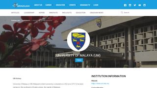 
                            11. UNIVERSITY OF MALAYA (UM) - Graduan