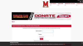 
                            11. University of Maryland | Online Ticket Office | My Account
