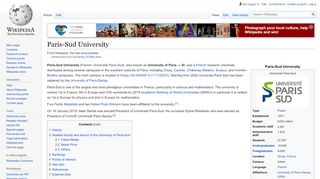 
                            10. University of Paris-Sud - Wikipedia