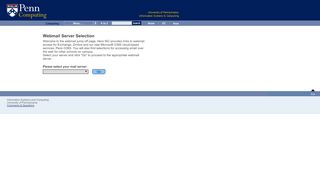 
                            3. University of Pennsylvania Webmail Jumpstation