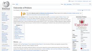 
                            4. University of Poitiers - Wikipedia