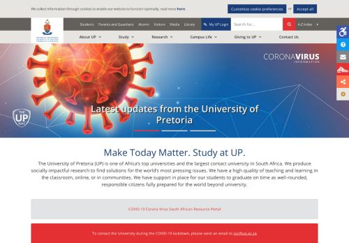 
                            10. University of Pretoria: Higher Education