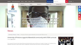
                            4. University of Pretoria supports Mamelodi community with STEM curricula