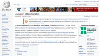 
                            12. University of Roehampton - Wikipedia