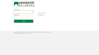 
                            1. University of Salzburg SSO - Login Page