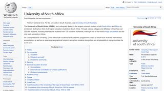 
                            8. University of South Africa - Wikipedia