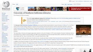 
                            9. University of Southern California Libraries - Wikipedia
