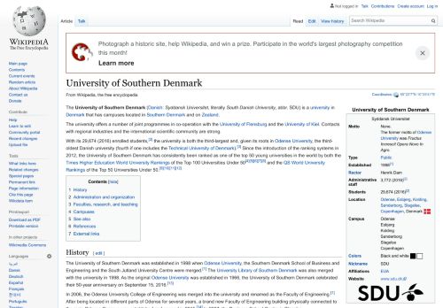 
                            4. University of Southern Denmark - Wikipedia