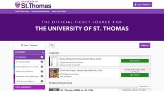 
                            9. University of St. Thomas | Ticketing - Ticket Office Home