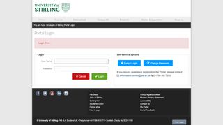 
                            1. University of Stirling Portal Login - My Portal