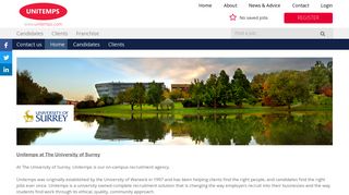 
                            10. University of Surrey - Unitemps