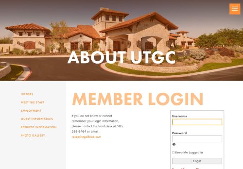 
                            12. University of Texas Golf Club Member Login - UT Golf Club
